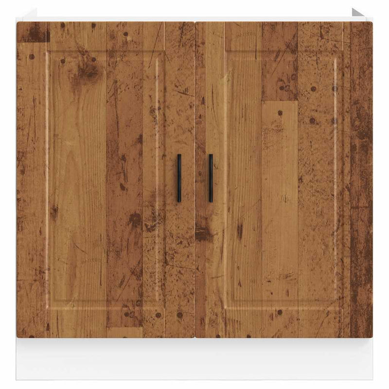 Sink Base Cabinet?"Porto" Old Wood 80x46x81.5 cm?Engineered Wood