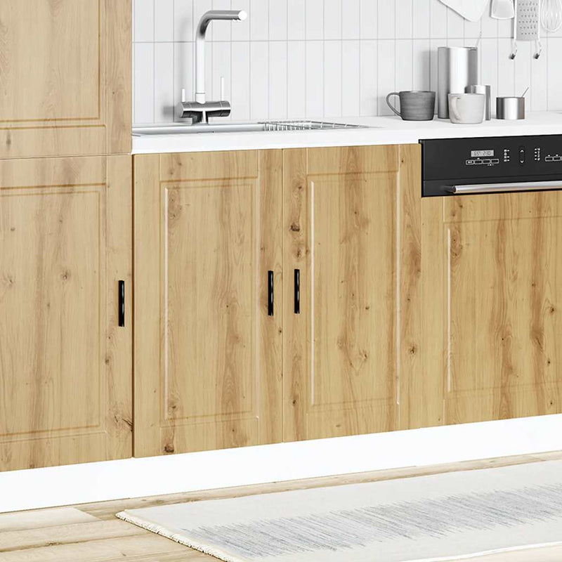 Sink Base Cabinet?"Porto" Artisan Oak 80x46x81.5 cm?Engineered Wood