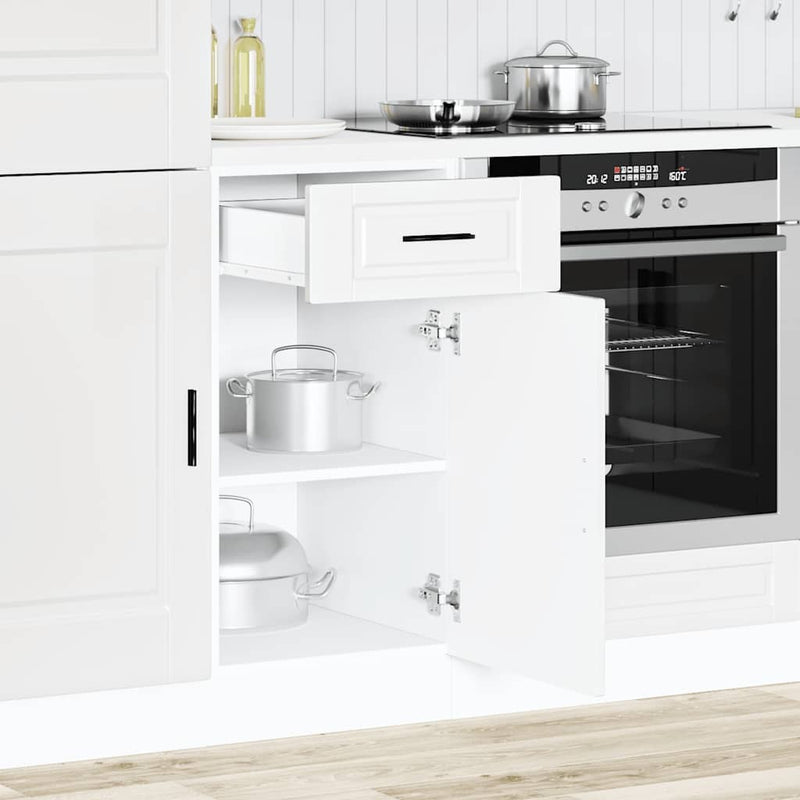 Kitchen Base Cabinet?Porto White Engineered Wood