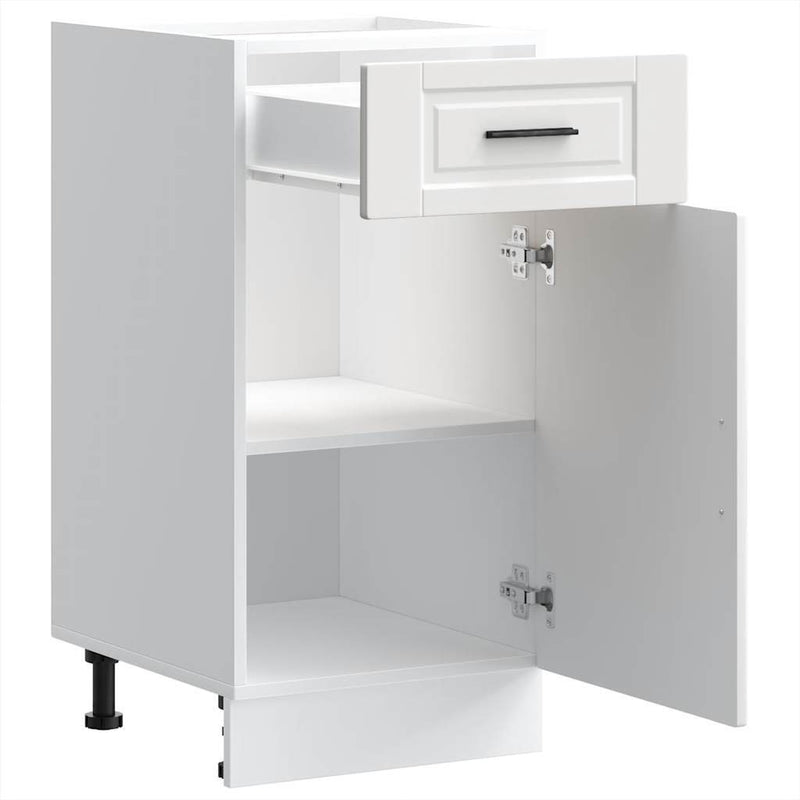 Kitchen Base Cabinet?Porto White Engineered Wood