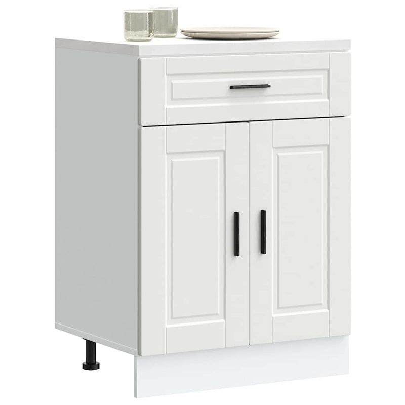 Kitchen Base Cabinet?Porto White Engineered Wood