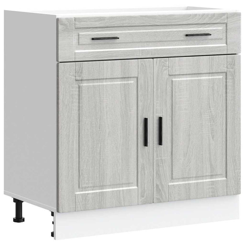 Kitchen Base Cabinet?Porto Grey Sonoma Engineered Wood