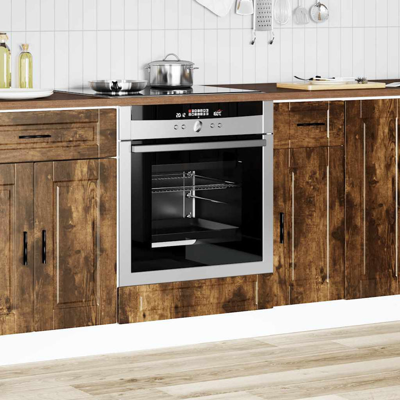 Oven Cabinet?Porto Smoked Oak Engineered Wood