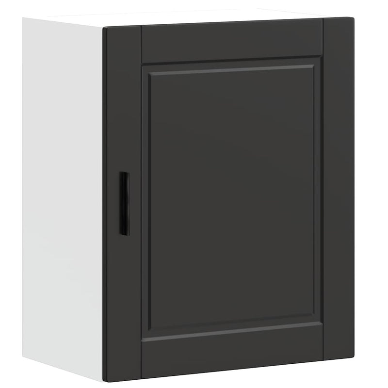 Kitchen Wall Cabinets 2 pcs?Porto Black Engineered Wood