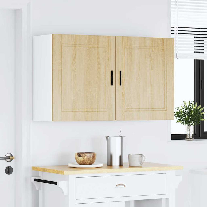 Kitchen Wall Cabinets 2 pcs?Porto Sonoma Oak Engineered Wood