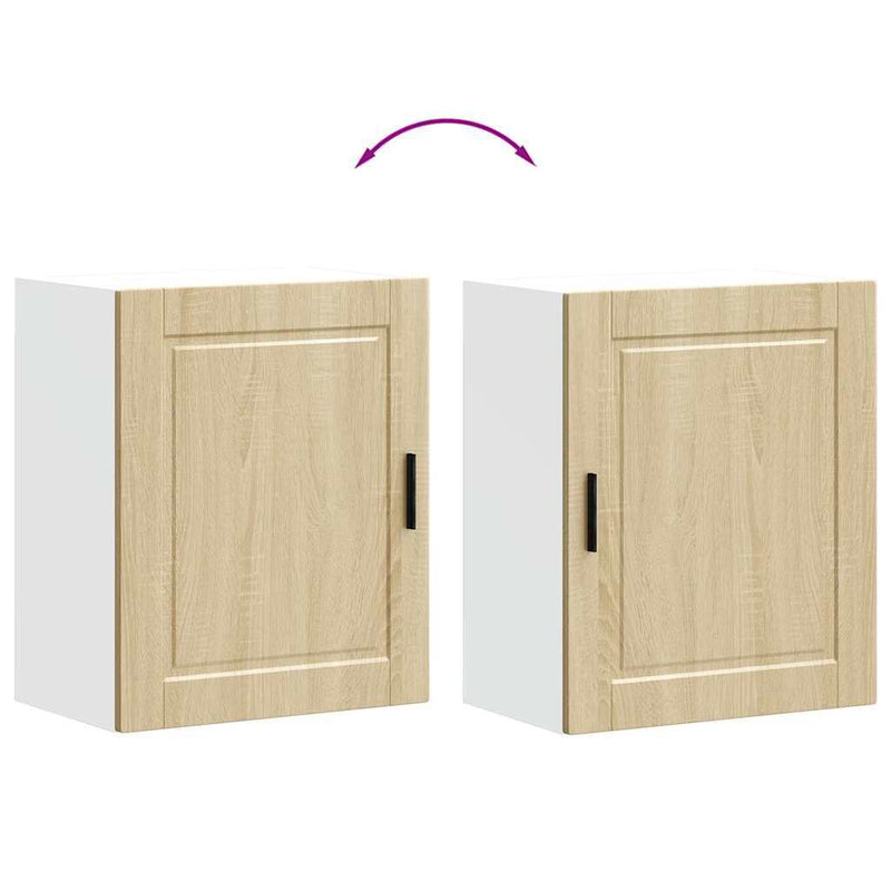 Kitchen Wall Cabinets 2 pcs?Porto Sonoma Oak Engineered Wood