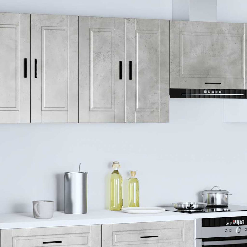 Kitchen Wall Cabinet Porto Concrete Grey Engineered Wood