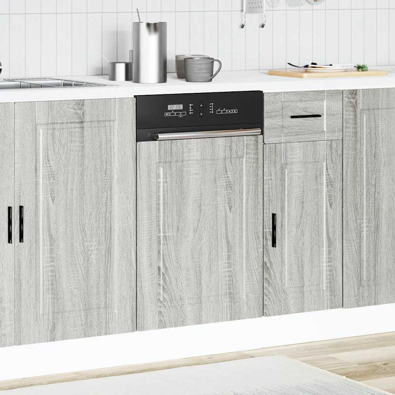 Dishwasher Panel Porto Grey Sonoma 45x1,5x67 cm Engineered Wood