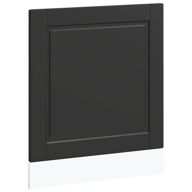 Dishwasher Panel Porto Black 60x1.5x67 cm Engineered Wood