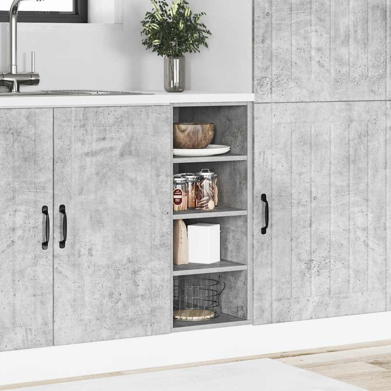 Bottom Cabinet Concrete Grey 30x44,5x81,5 cm Engineered Wood