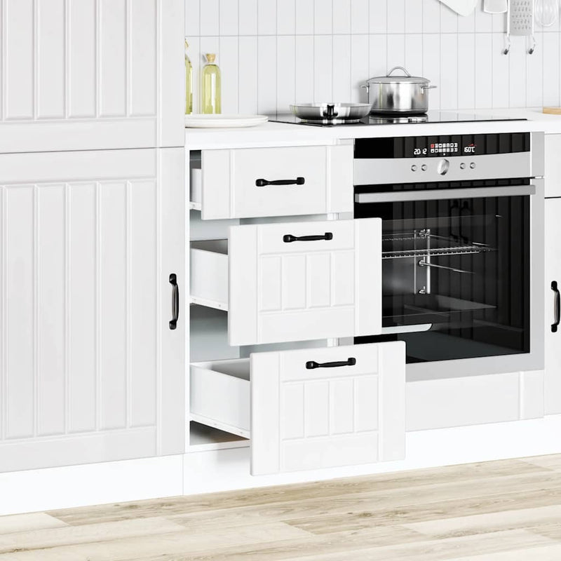 Kitchen Base Cabinet Lucca White Engineered Wood