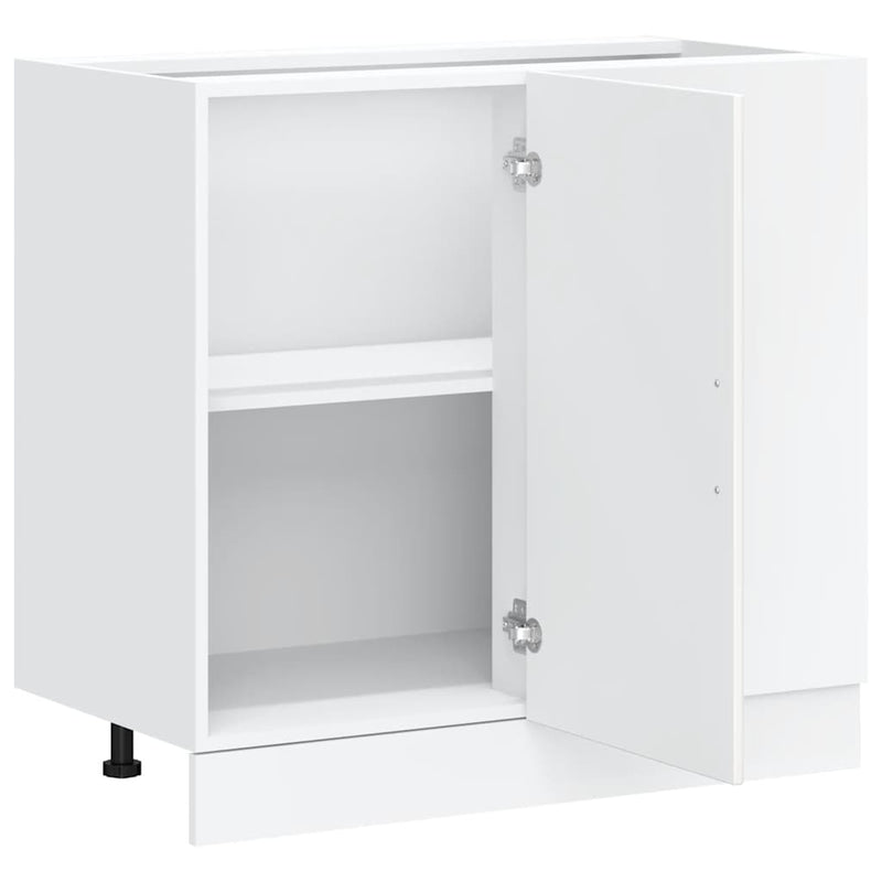 Kitchen Base Cabinet Kalmar White Engineered Wood