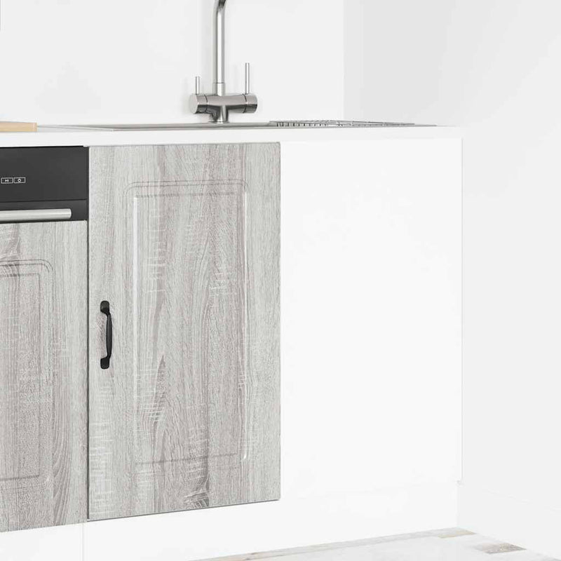 Kitchen Base Cabinet Kalmar Grey Sonoma Engineered Wood