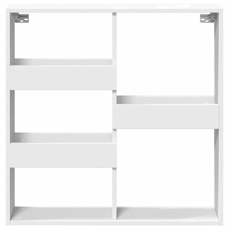 Wall Cabinet White 80x15x80 cm Engineered Wood