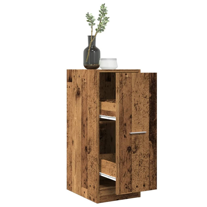 Apothecary Cabinet Old Wood 30x41x77.5 cm Engineered Wood