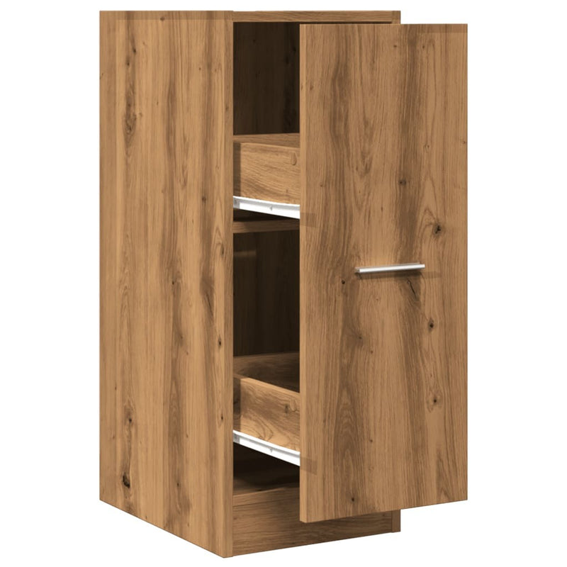 Apothecary Cabinet Artisian Oak 30x41x77.5 cm Engineered Wood