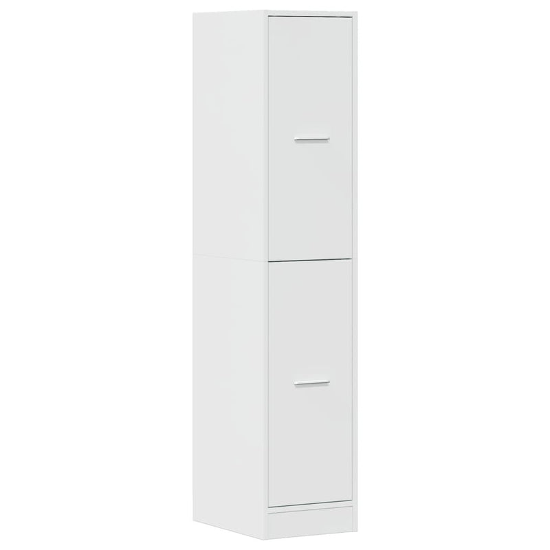 Apothecary Cabinet High Gloss White 30x41x144.5 cm Engineered Wood