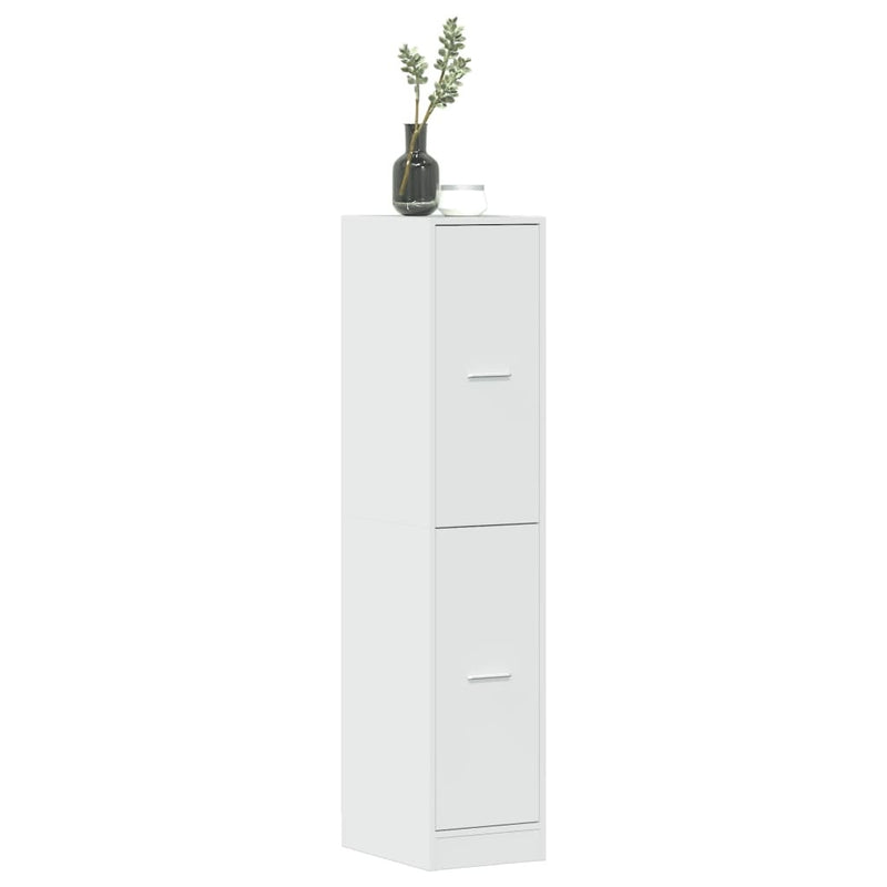 Apothecary Cabinet High Gloss White 30x41x144.5 cm Engineered Wood