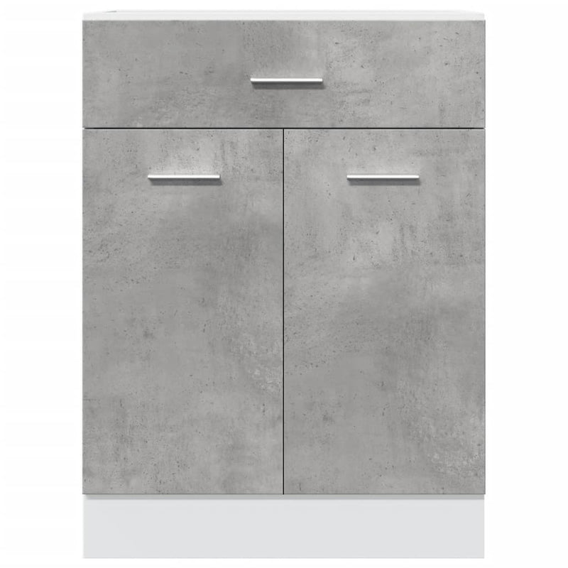 Drawer Bottom Cabinet Concrete Grey 60x46x81.5 cm Engineered Wood