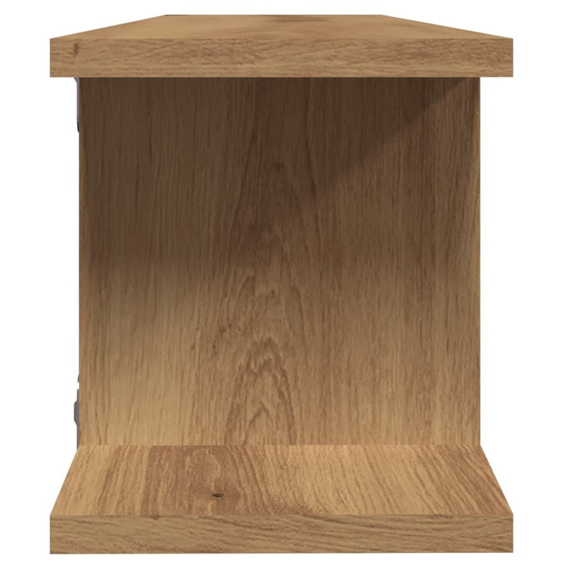 Wall Shelves 2 pcs Artisan Oak 75x18x20 cm Engineered Wood