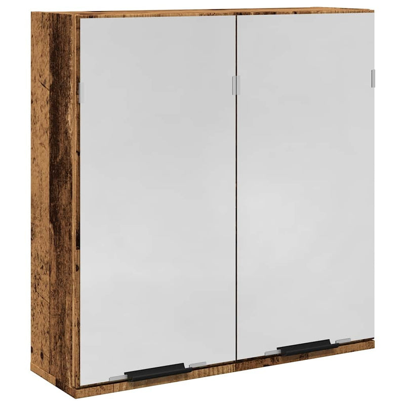 Bathroom Mirror Cabinet Old Wood 64x20x66.5 cm Engineered Wood