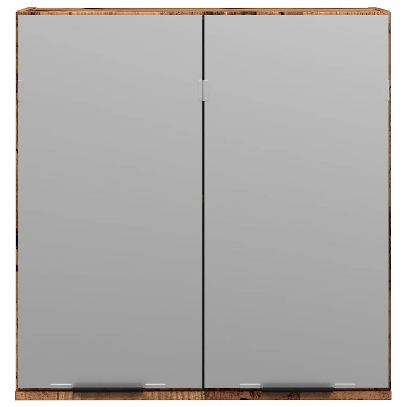 Bathroom Mirror Cabinet Old Wood 64x20x66.5 cm Engineered Wood