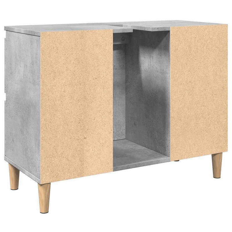 Sink Cabinet Concrete Grey 80x33x60 cm Engineered Wood