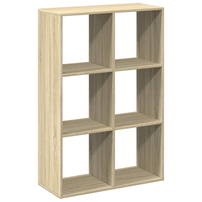 Room Divider Bookcase Sonoma Oak 69.5x29x103.5 cm Engineered Wood