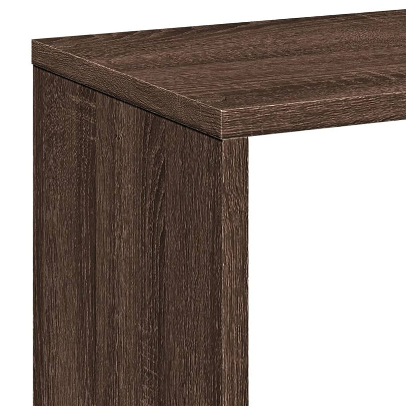 Room Divider Bookcase Brown Oak 67x25x161.5 cm Engineered Wood