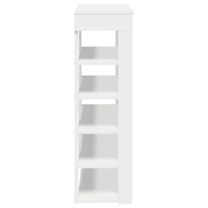 Shoe Rack White 80x30x98 cm Engineered Wood