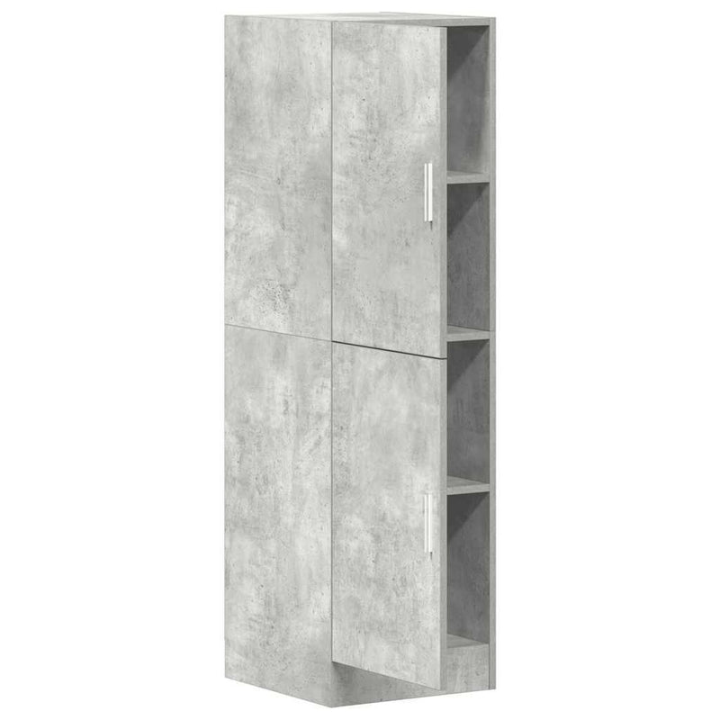 Kitchen Cabinet Concrete Grey 38x41.5x131.5 cm Engineered Wood