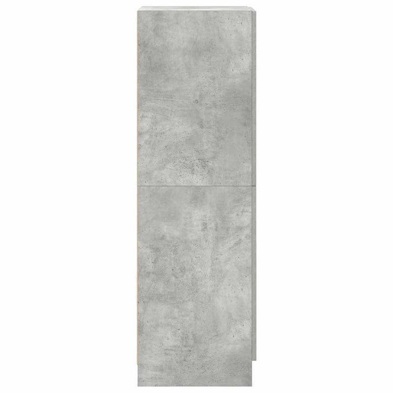 Kitchen Cabinet Concrete Grey 38x41.5x131.5 cm Engineered Wood