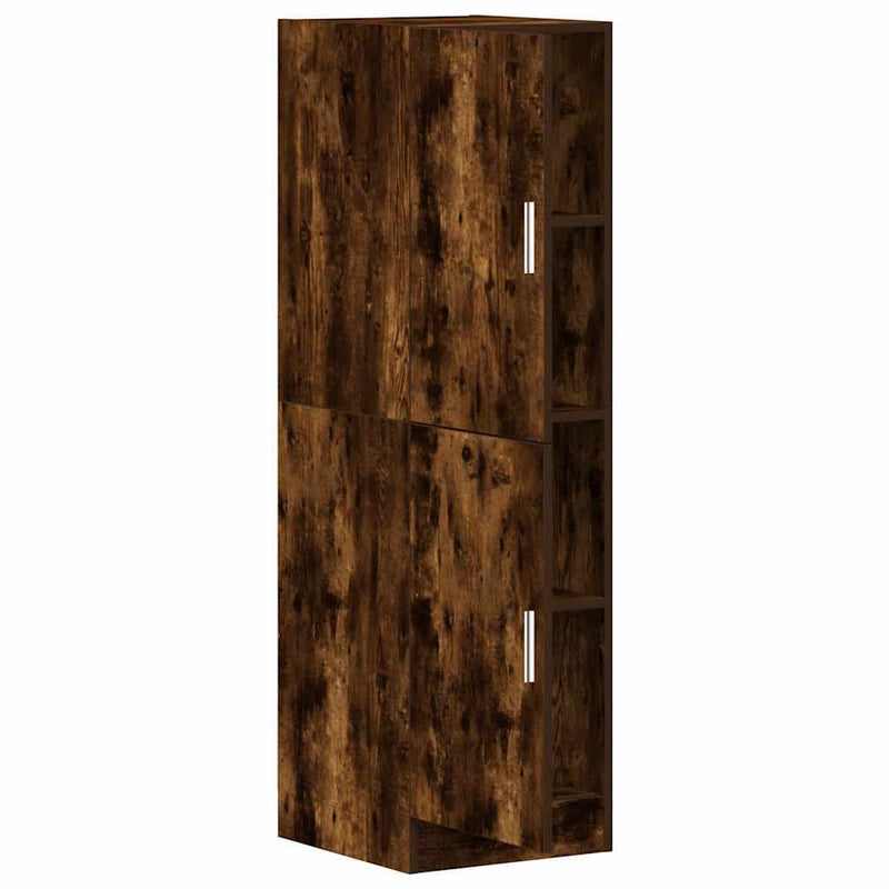 Kitchen Cabinet Smoked Oak 38x41.5x131.5 cm Engineered Wood