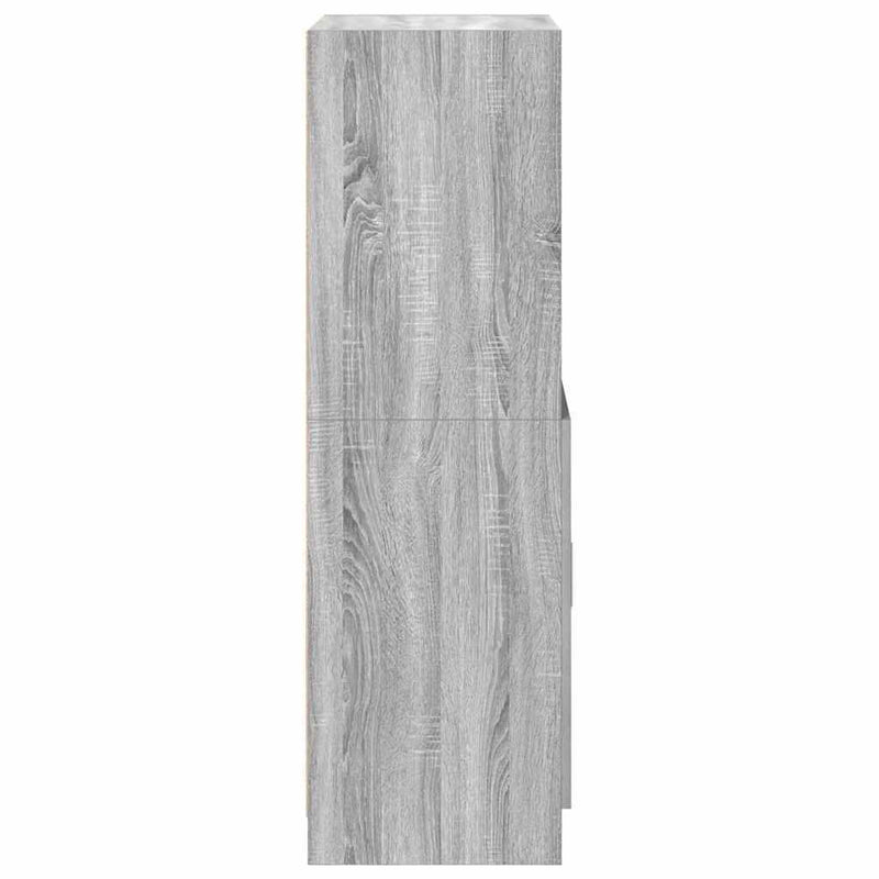 Kitchen Cabinet Grey Sonoma 57x41.5x131.5 cm Engineered Wood