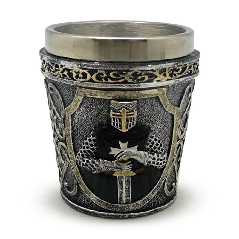 Decorative Shot Glass - Medieval Black Knight