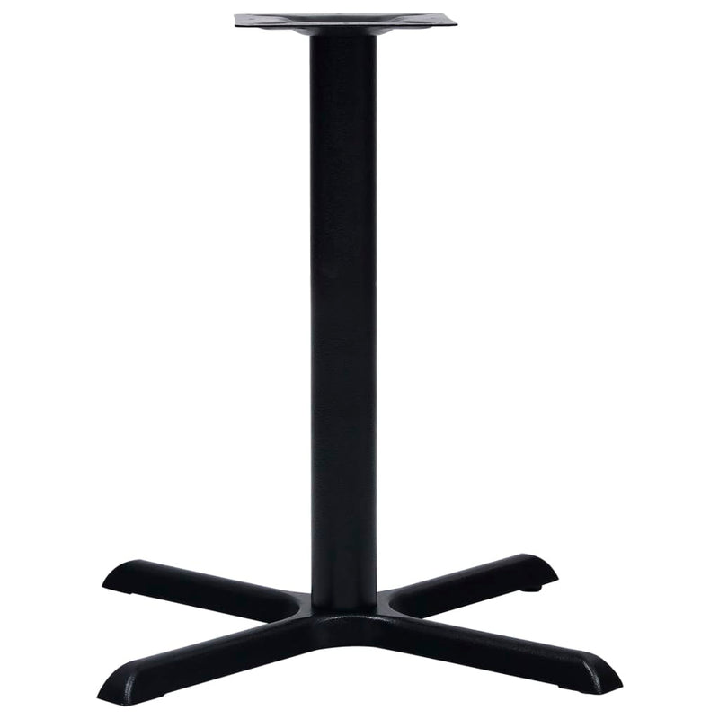 Bistro Table Leg Black 76x76x72 cm Cast Iron