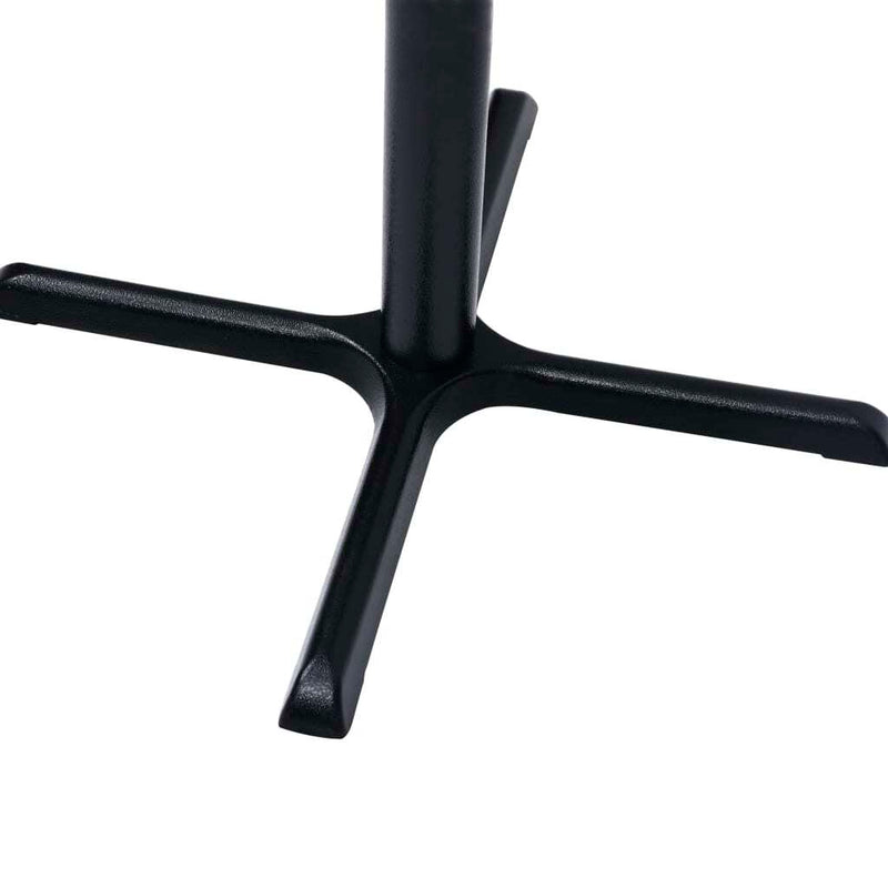 Bistro Table Leg Black 76x76x72 cm Cast Iron