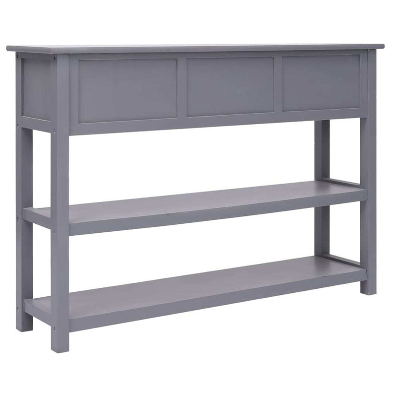 Sideboard Grey 108x30x76 cm Solid Wood Paulownia