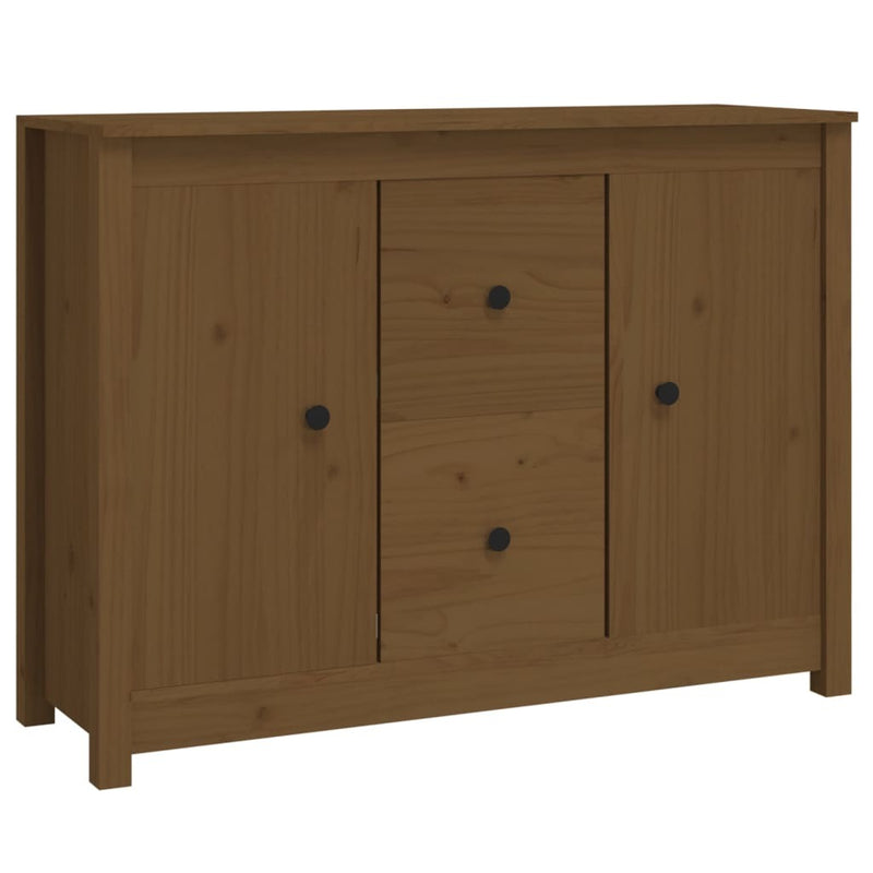 Sideboard Honey Brown 100x35x74 cm Solid Wood Pine