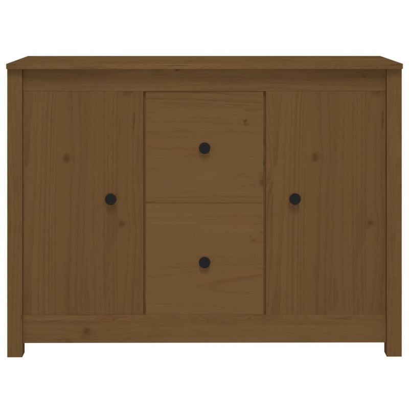 Sideboard Honey Brown 100x35x74 cm Solid Wood Pine