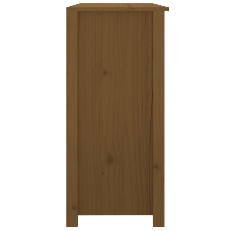 Sideboard Honey Brown 100x35x74 cm Solid Wood Pine