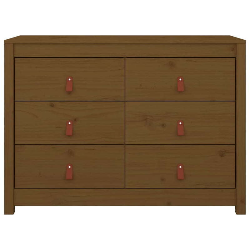 Side Cabinet Honey Brown 100x40x72 cm Solid Wood Pine