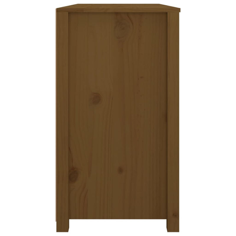 Side Cabinet Honey Brown 100x40x72 cm Solid Wood Pine