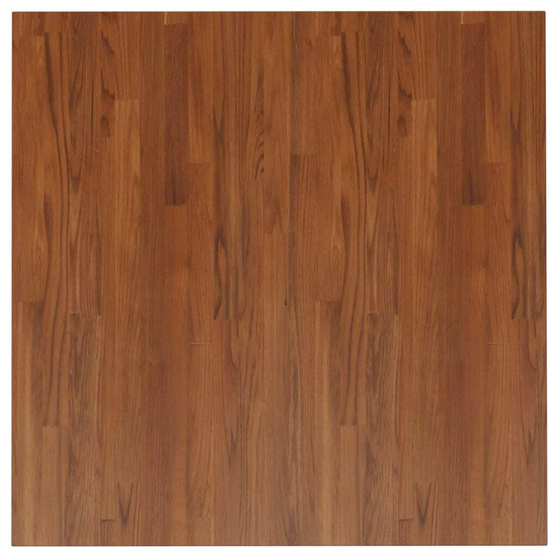 Square Table Top Dark Brown 90x90x4cm Treated Solid Wood Oak