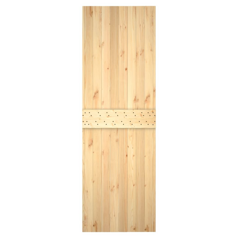 Sliding Door with Hardware Set 70x210 cm Solid Wood Pine