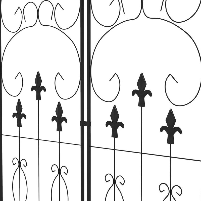 Outsunny Set of 2 Metal Trellis for Climbing Plants, Scrolls Design