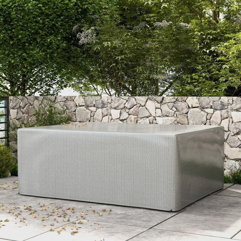 Outsunny 235x190x90cm Large Patio Set Outdoor Garden Furniture Cover Grey