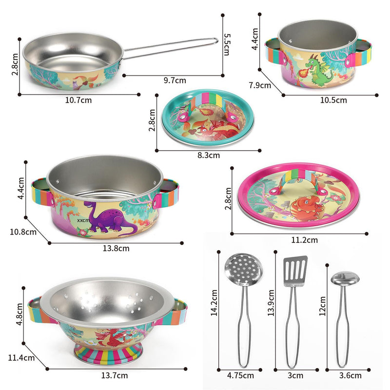 Soka kitchenware set - dinosaur  0000351