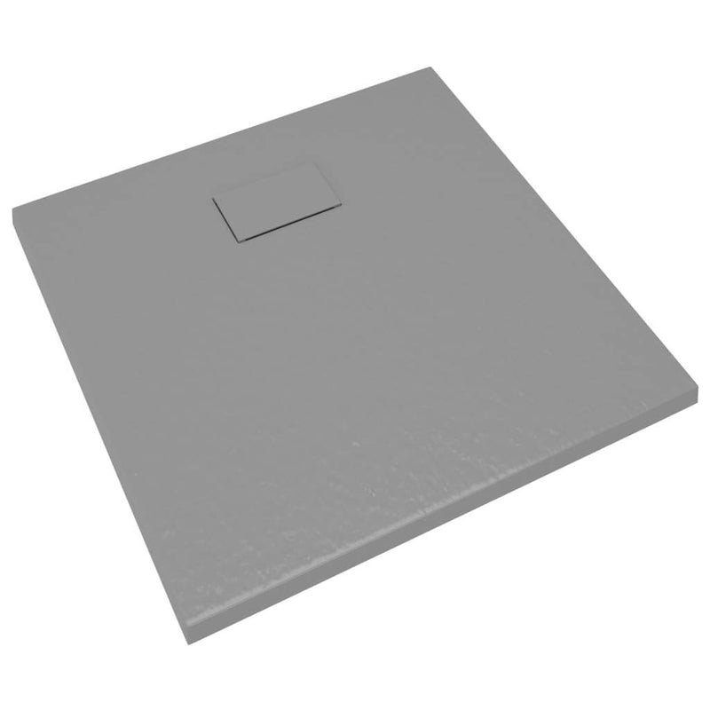 Shower Base Tray SMC Grey 80x80 cm