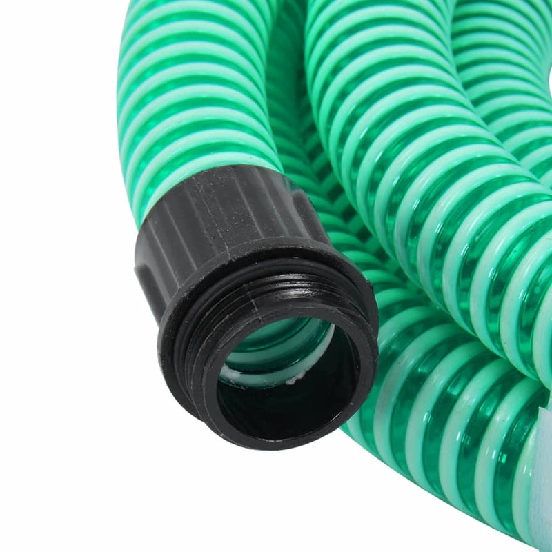 Suction Hose with Brass Connectors 7 m 25 mm Green